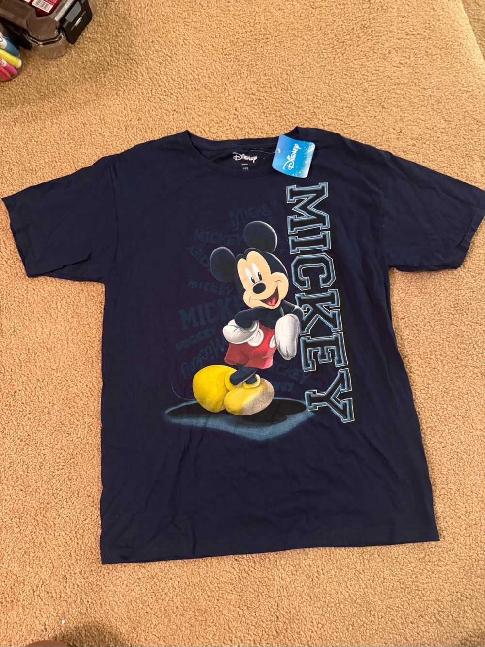Disney Mickey Mouse Graphic Tee - Navy, Yellow, Red - NWT